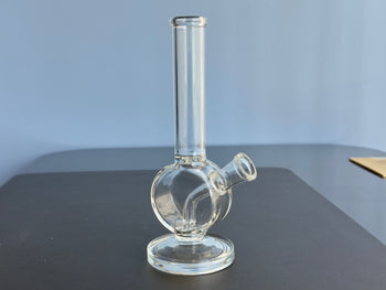 straight shooter water pipe classic straight bong with circular reservoir